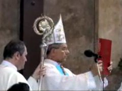 průřez návtěvou - Mons. Giovanni Coppa ve Křtinách